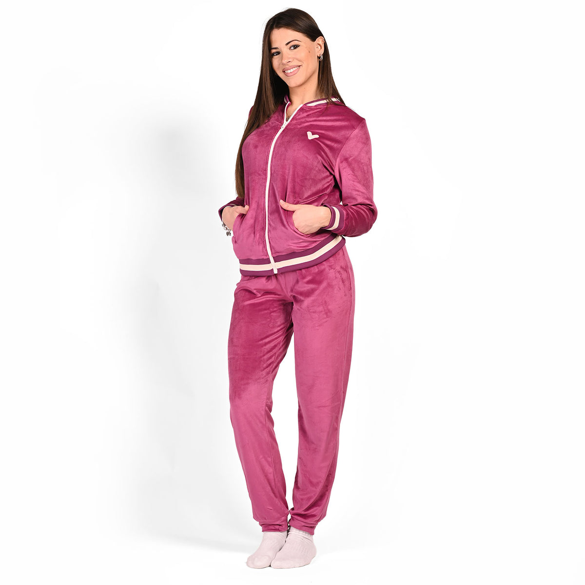 Tuta donna full zip ciniglia Lovable L0EAG