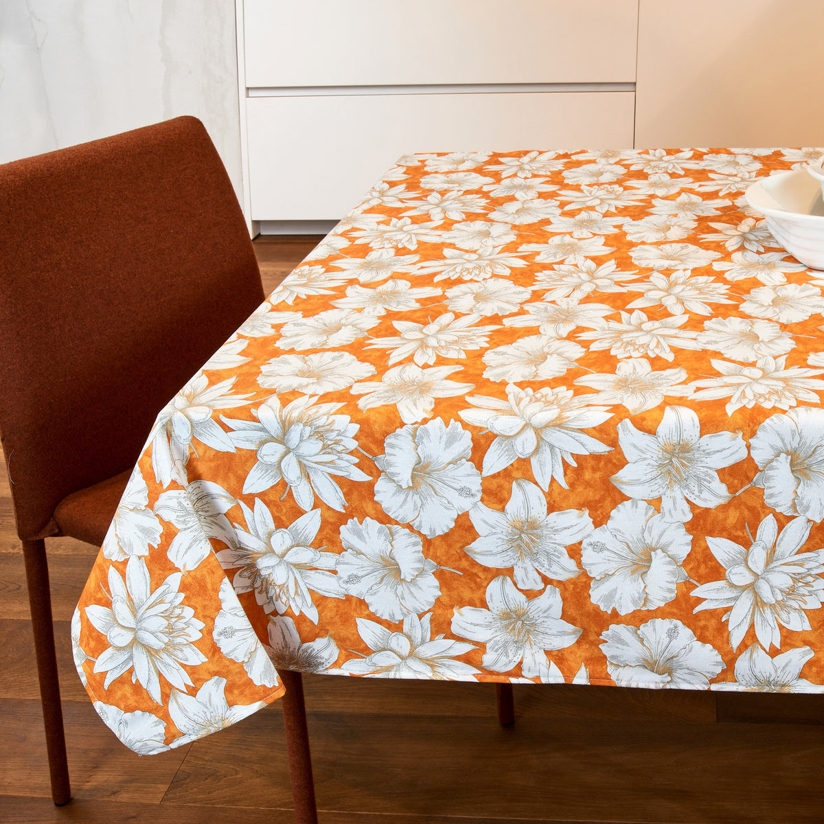 Tovaglia Vingi Armonia cod.A05 gigli in cotone