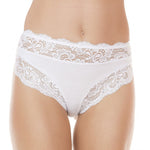 Slip donna Jadea 742 in cotone e pizzo 3 pz