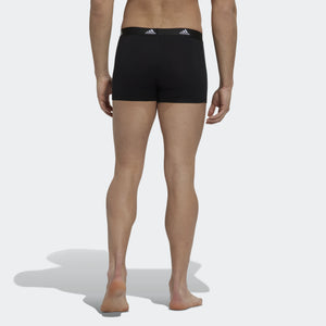 Boxer uomo Adidas Active Flex cotone elasticizzato neri 3pz