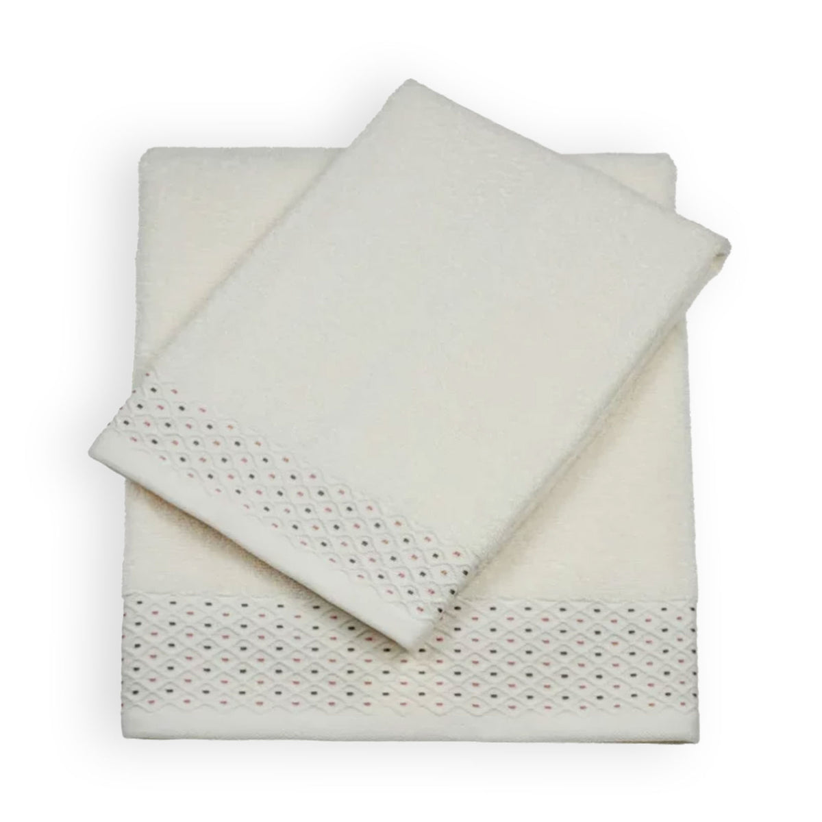 Vingi set asciugamani viso + ospite Assia cotone