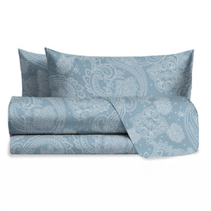 Completo Letto Matrimoniale cotone fantasia paisley Cursa Laura Biagiotti