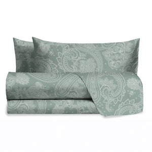 Completo Letto Matrimoniale cotone fantasia paisley Cursa Laura Biagiotti