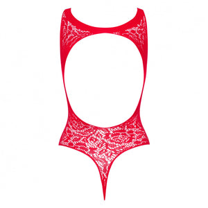 Body audace rosso a perizoma intimo sexy Obsessive teddy B120