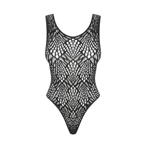 Sexy body Obsessive B127 traforato a perizoma nero