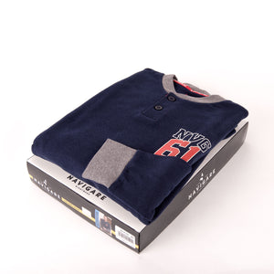 Pigiama Uomo Navigare 2141236 caldo cotone navy