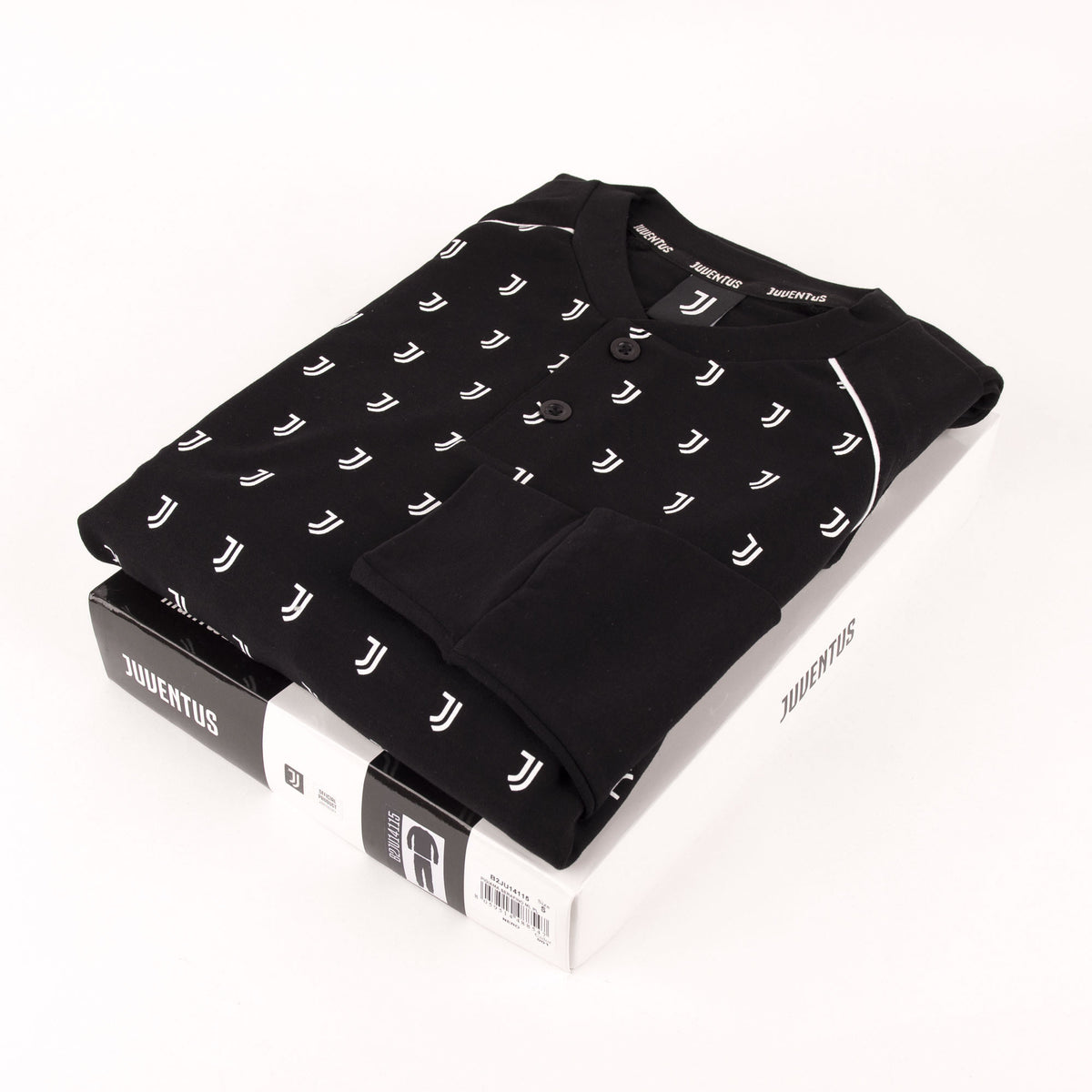Pigiama tuta uomo Juventus serafino caldo cotone B2JU14115 nero
