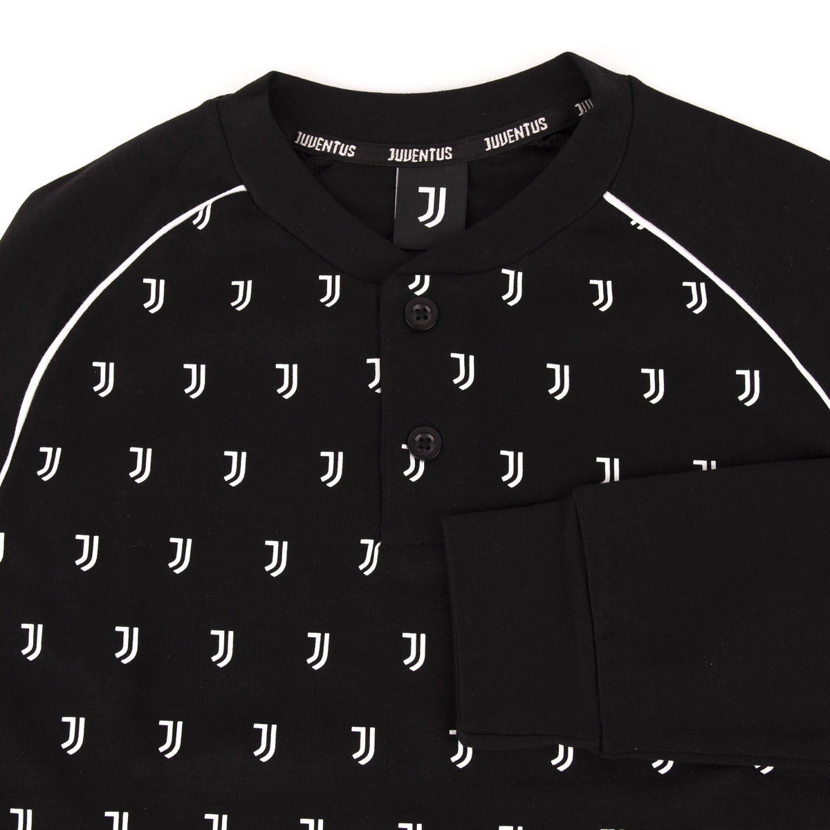 Pigiama tuta uomo Juventus serafino caldo cotone B2JU14115 nero