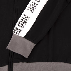 Pigiama tuta bambino Juventus zip cotone felpato B2JU15118 nero
