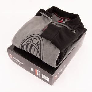 Pigiama tuta uomo Milan zip pile B2MI14118 antracite