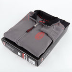 Pigiama tuta bambino Milan zip cotone felpato B2MI15117 antracite