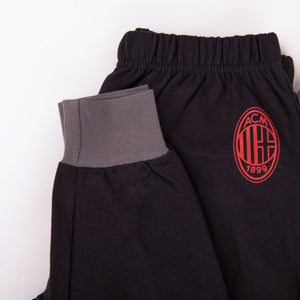 Pigiama tuta bambino Milan zip cotone felpato B2MI15117 antracite