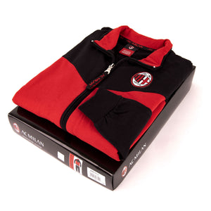 Pigiama tuta bambino Milan zip cotone felpato B2MI15117 nero