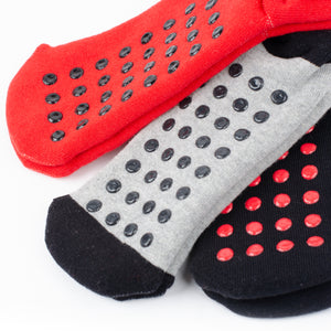 Calza corta antiscivolo bimbo Milan B2MI611 caldo cotone 3 pz