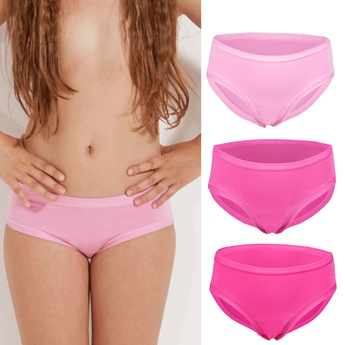 Slip bimba Emy B63T cotone elasticizzato 3 pezzi