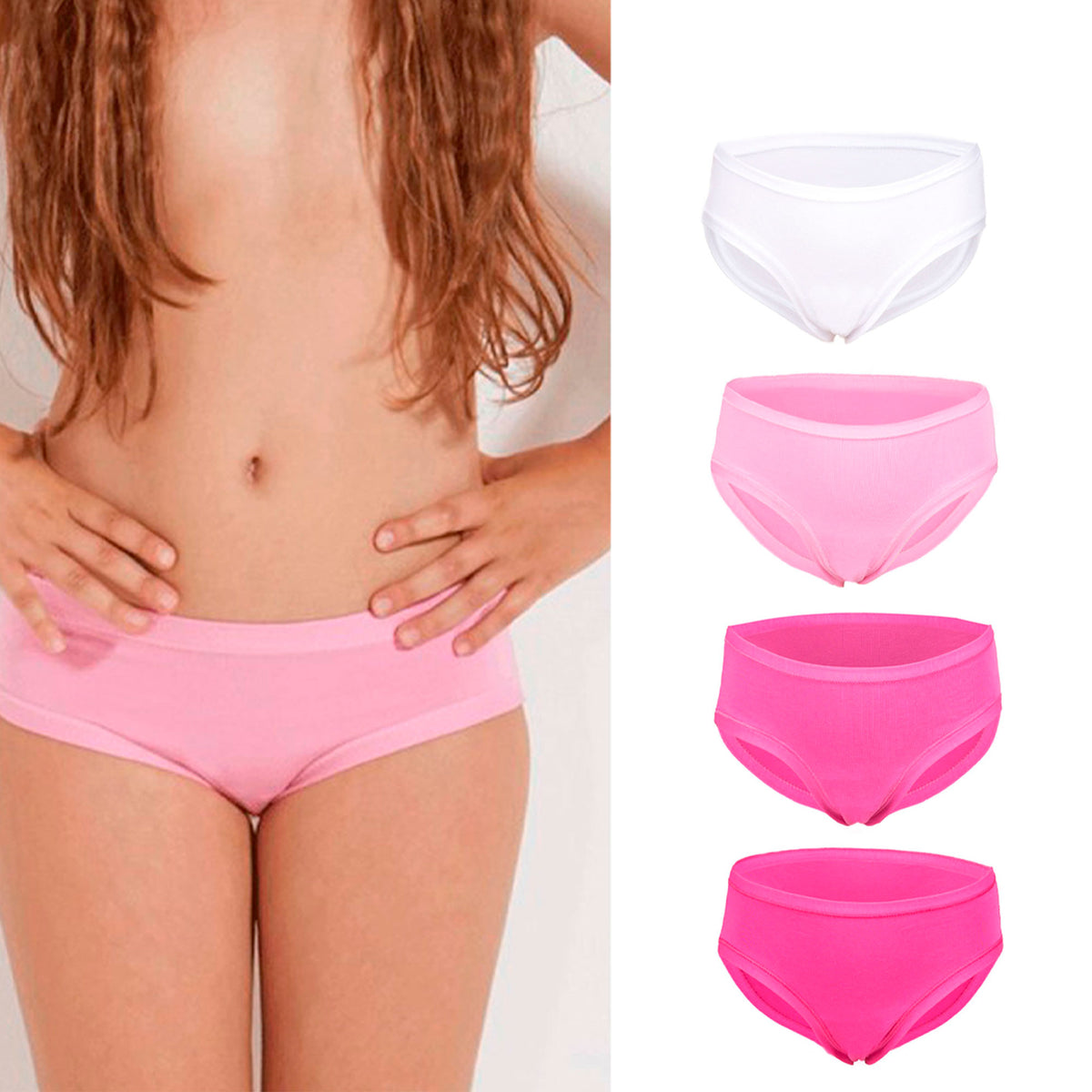 Slip bimba Emy B63T cotone elasticizzato 3 pezzi
