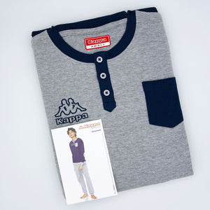 Pigiama uomo Kappa 20507 caldo cotone con toppe