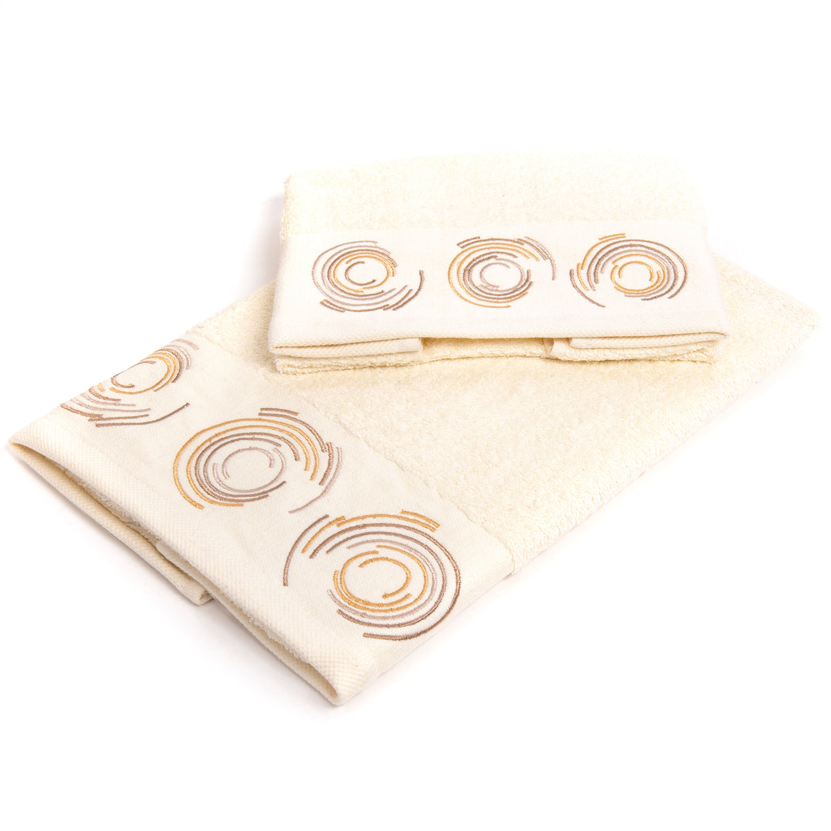 Set asciugamani viso + ospite Sommaruga BA9006 spugna dis 1 latte
