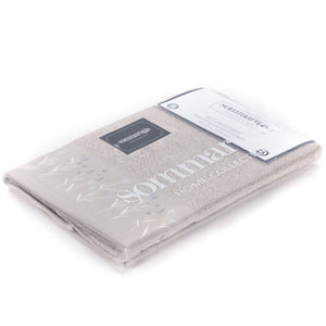 Set asciugamani viso + ospite Sommaruga BA9006 spugna dis 2 grigio perla