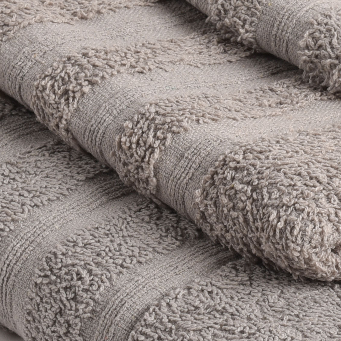 set 3 pezzi hotellerie Sommaruga BA10023 cotone grigi