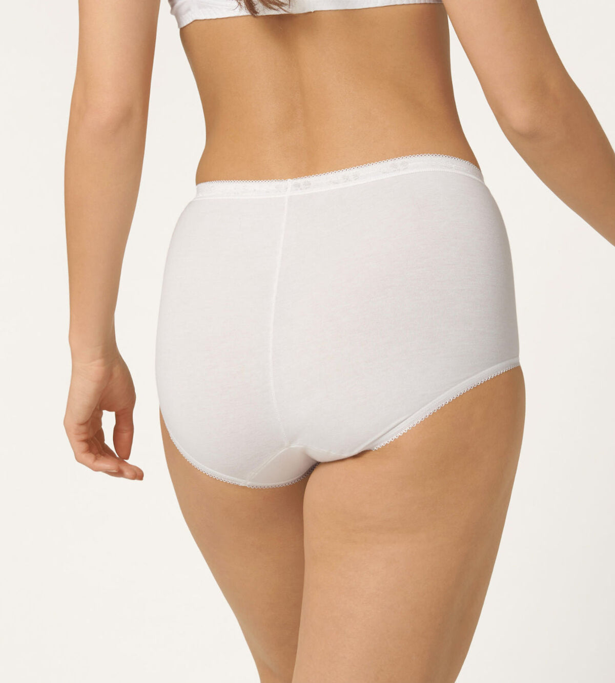 Slip donna Sloggi maxi vita alta cotone 4 pezzi