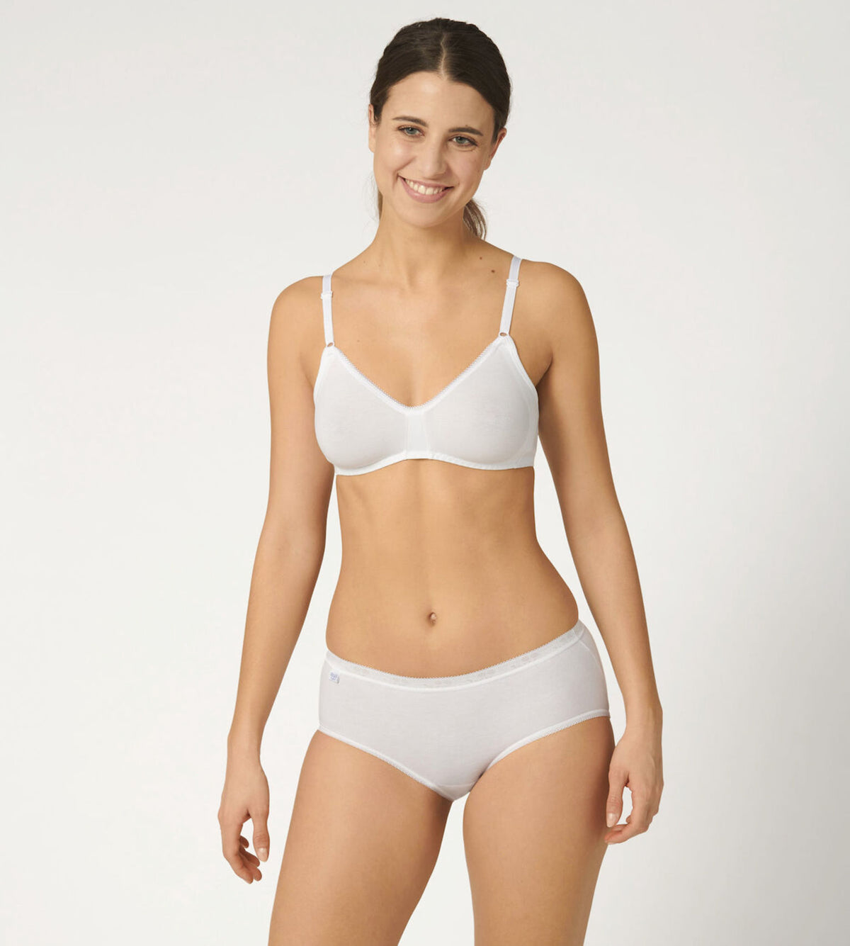 Slip donna Sloggi midi cotone elasticizzato 4 pezzi