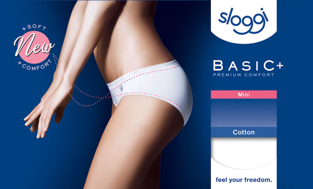 Slip donna Sloggi mini vita bassa cotone 2 pezzi