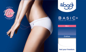 Slip donna Sloggi mini vita bassa cotone 2 pezzi