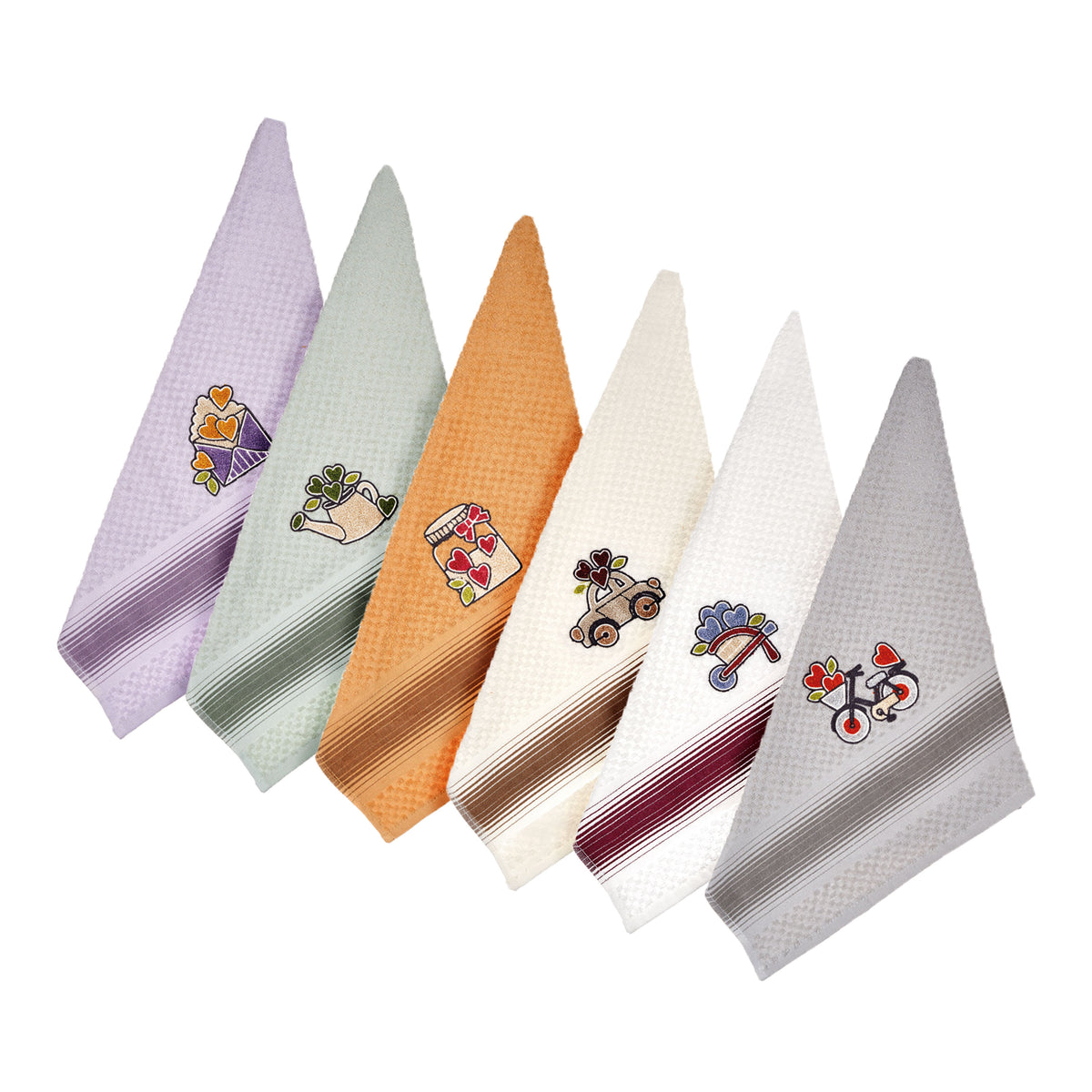 Strofinacci canovacci per cucina 100% cotone vingi betty 6 pz