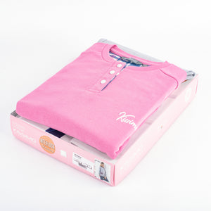 Pigiama donna Biancaluna D3016 caldo cotone rosa cuore
