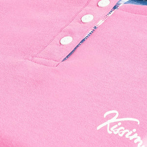Pigiama donna Biancaluna D3016 caldo cotone rosa cuore