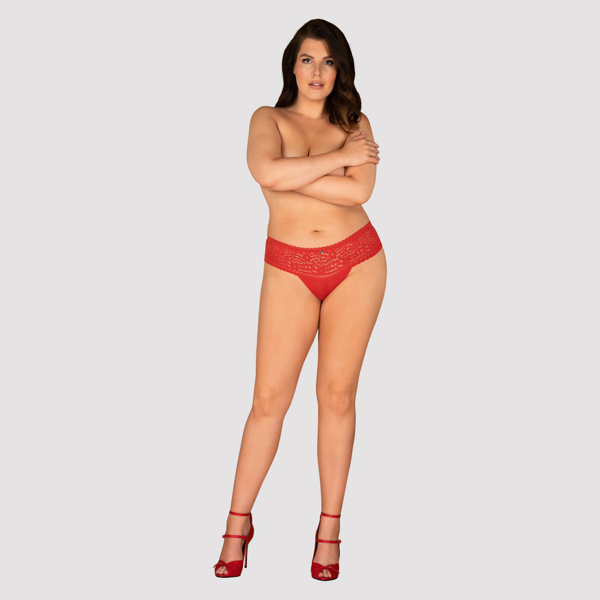 Sexy panties slip curvy plus size pizzo tulle Obsessive Blossomina