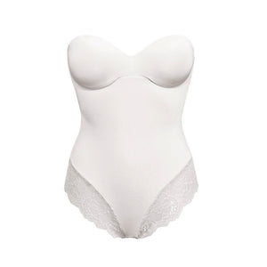 Body con ferretto Sièlei 1978 in microfibra inserti pizzo