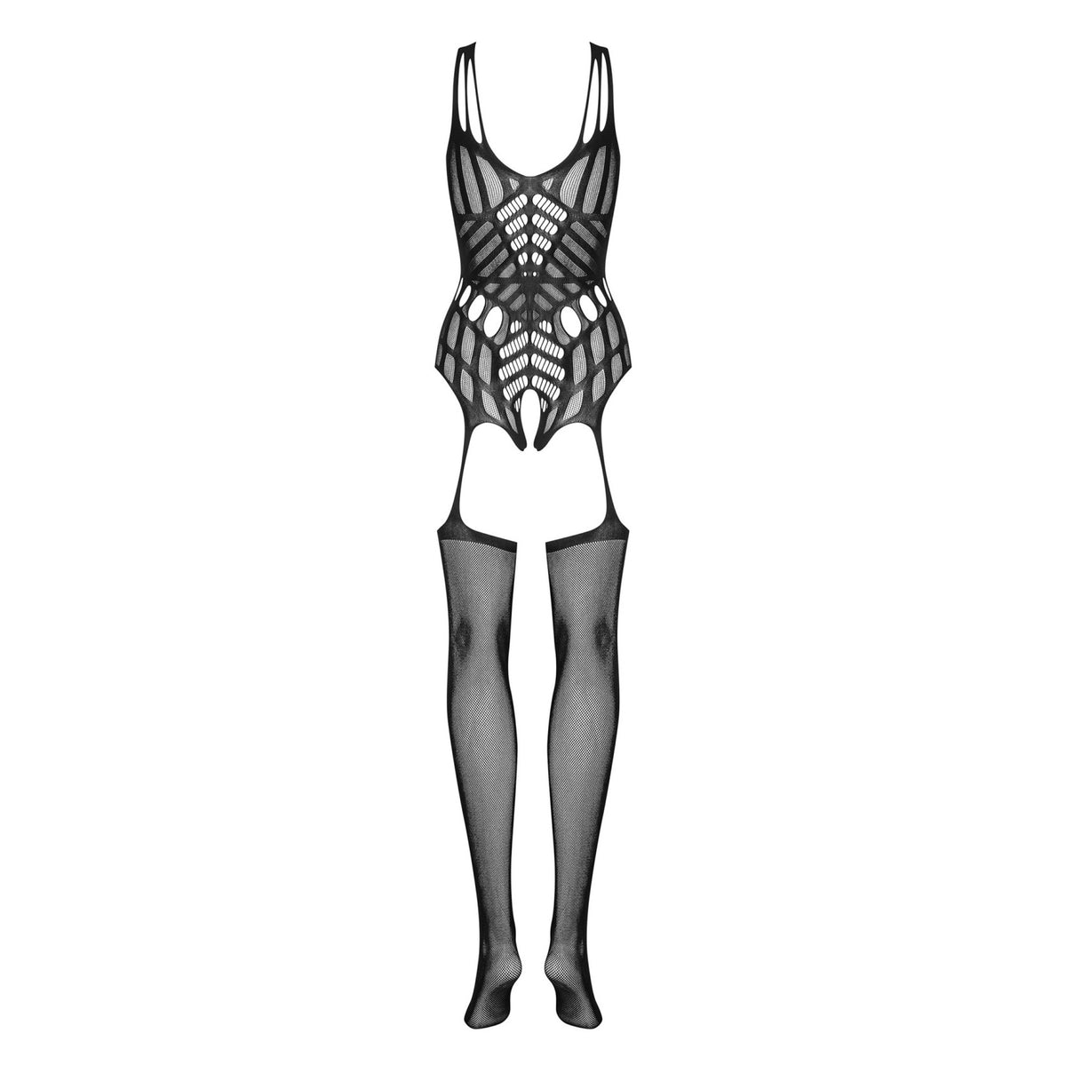 Bodystocking sensuale hot apertura cavallo Obsessive G139