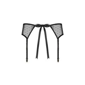 Sexy reggicalze Obsessive Bowessa Garter Belt nero