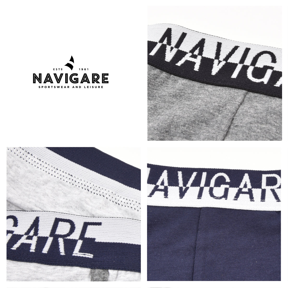 Boxer Navigare uomo B21242Z elastico logato 3 pezzi