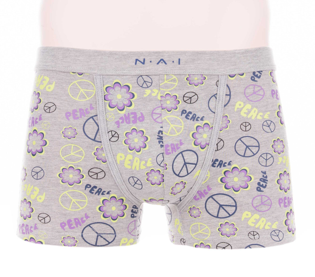 Boxer da uomo Nai 8534 fantasia floreale in cotone elasticizzato