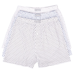 Boxer uomo in 100% cotone Rossoporpora 205 fantasia rombi 3 pezzi
