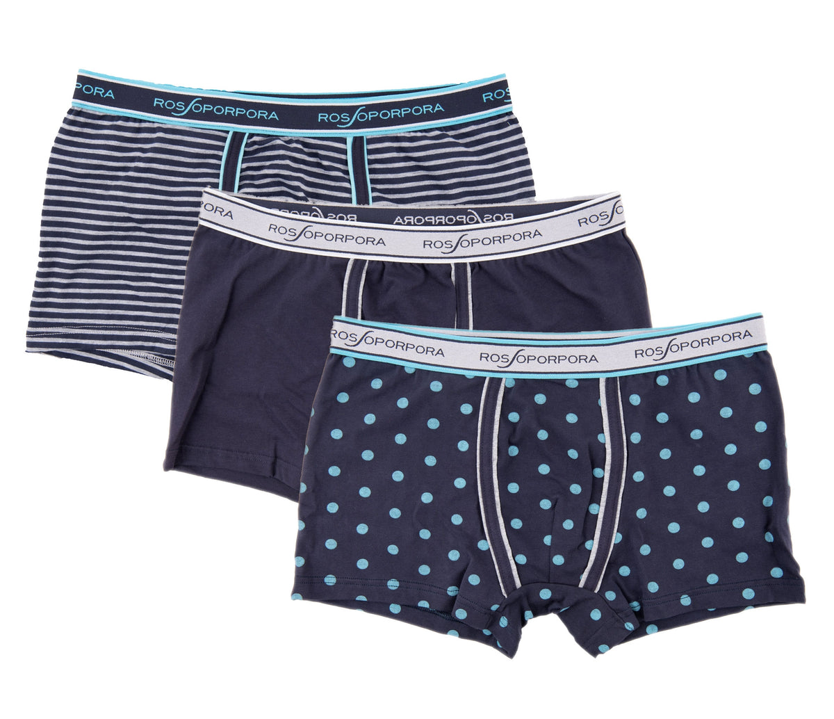 Boxer uomo ragazzo Rossoporpora ub1444 assortito 3 pezzi