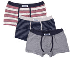Boxer moda uomo ragazzo Rossoporpora ub1408 assortito 3 pezzi