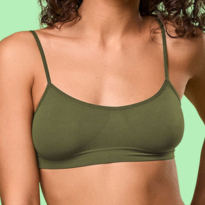 Brassiere in microfibra donna a bretellina