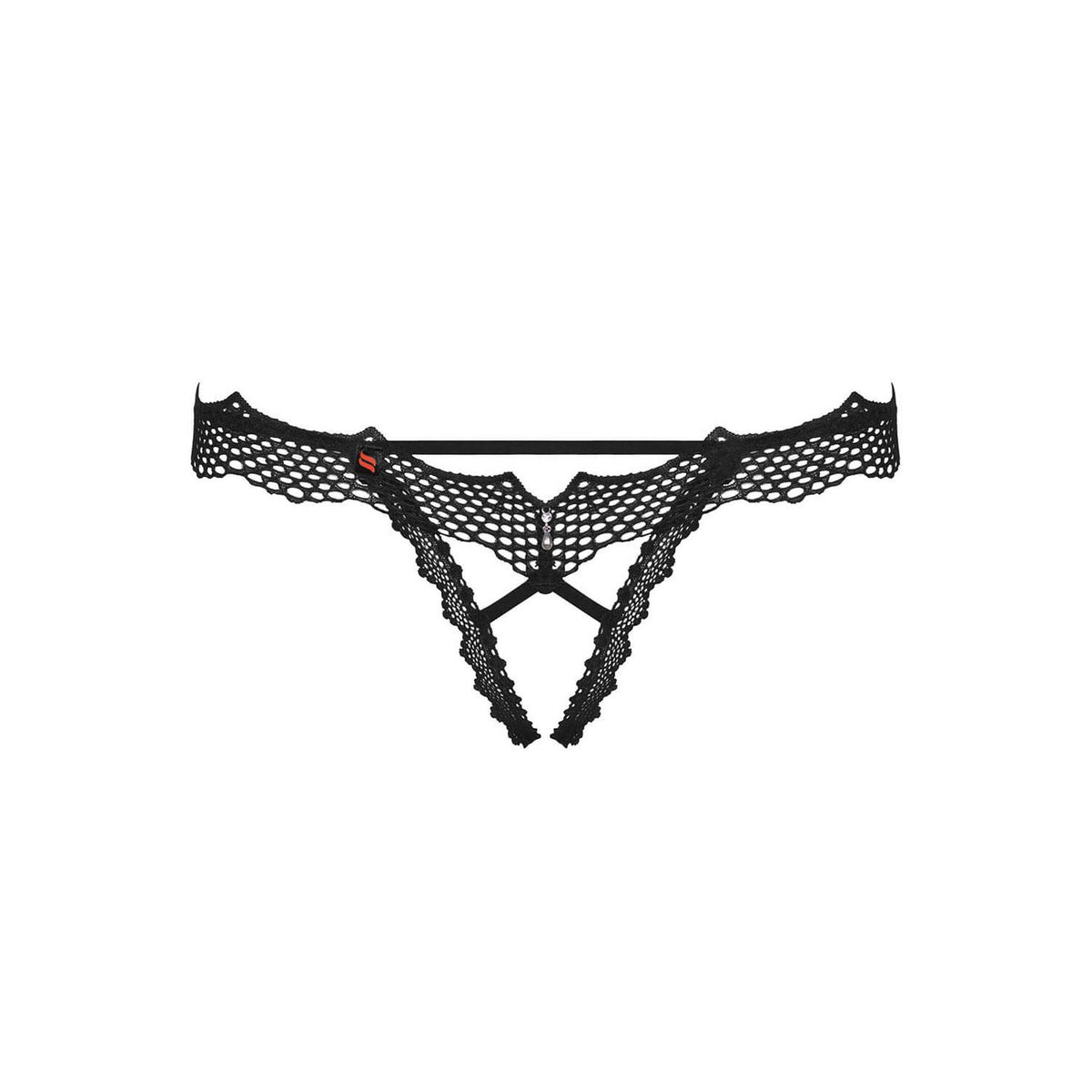 Sexy perizoma Obsessive Bravelle cavallo aperto nero