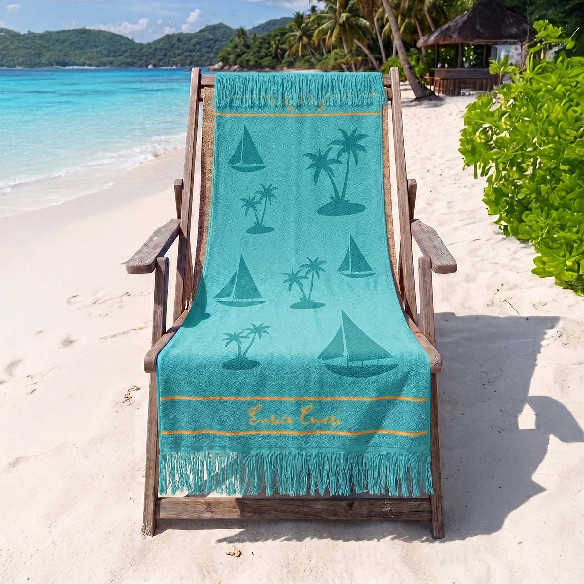 Telo mare 100% cotone jacquad Enrico Coveri