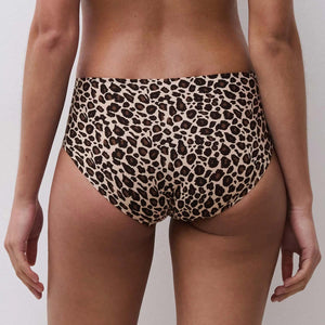 Slip shorty taglio laser leopardato Chantelle C11D40