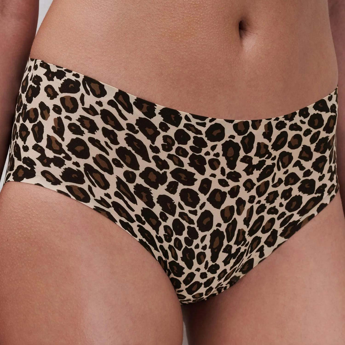Slip shorty taglio laser leopardato Chantelle C11D40