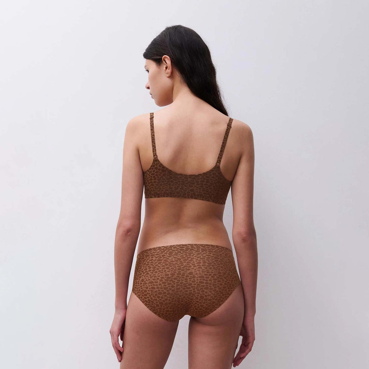Slip shorty taglio laser leopardato Chantelle C11D40