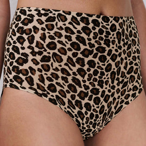 Slip vita alta taglio laser leopardato Chantelle C11D70