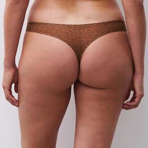Tanga taglio laser leopardato Chantelle C11D90