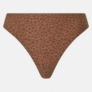 Tanga taglio laser leopardato Chantelle C11D90