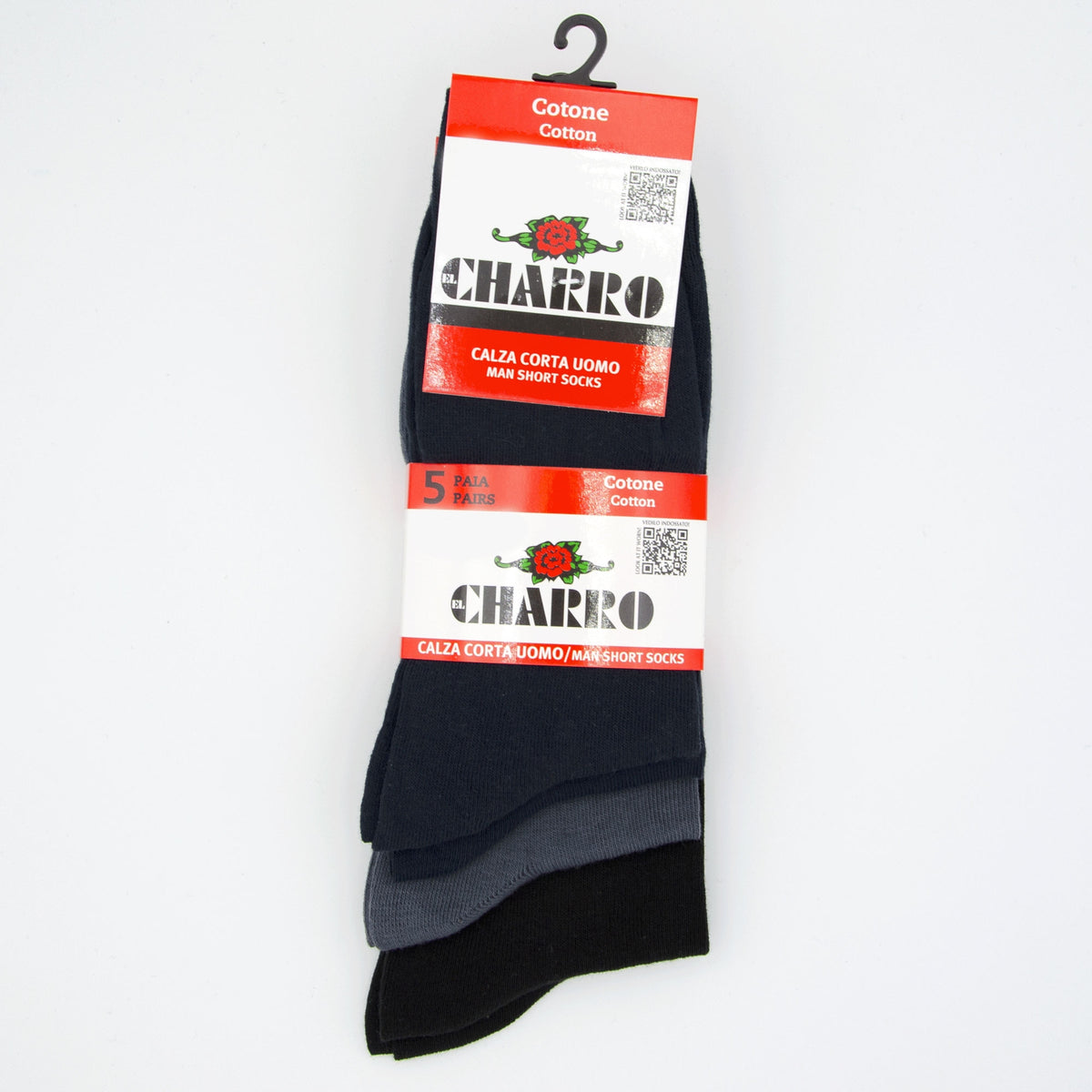 Calza El Charro Sam corta cotone elasticizzato 5 paia